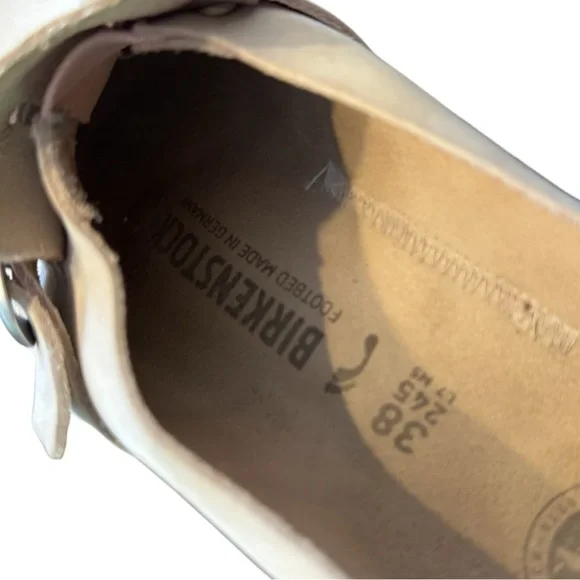 Birkenstock Buckley Pale Pink Mules Size 38 - Picture 2 of 6